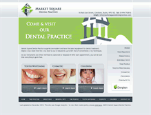 Tablet Screenshot of marketsquaredentalpractice.com